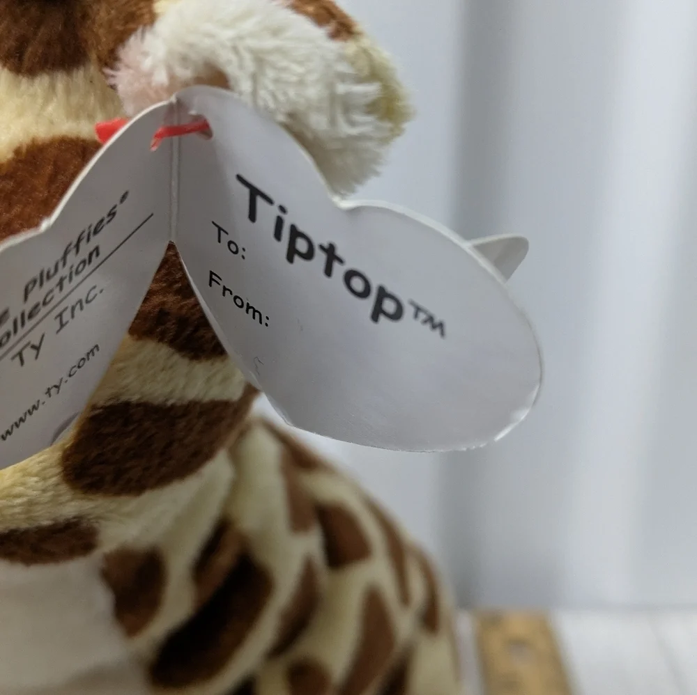 Ty Tiptop Giraffe Plush - Brown and White